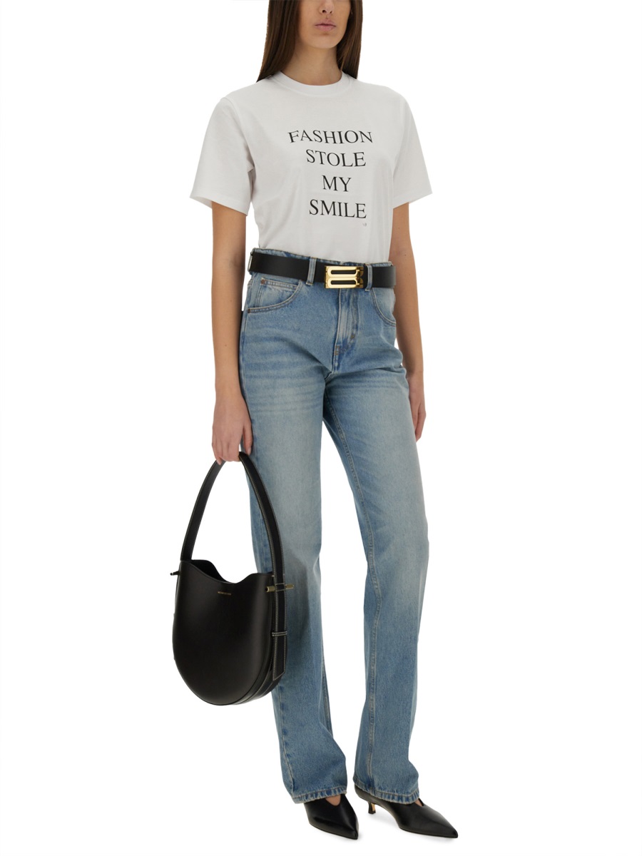 T-SHIRT WITH PRINT 1322JTS004130AWHITEFASHIONSTOLEMYSMILE (VICTORIA BECKHAM / Tシャツ・カットソー ) | VICTORIA BECKHAM (ヴィクトリア ベッカム)(1)