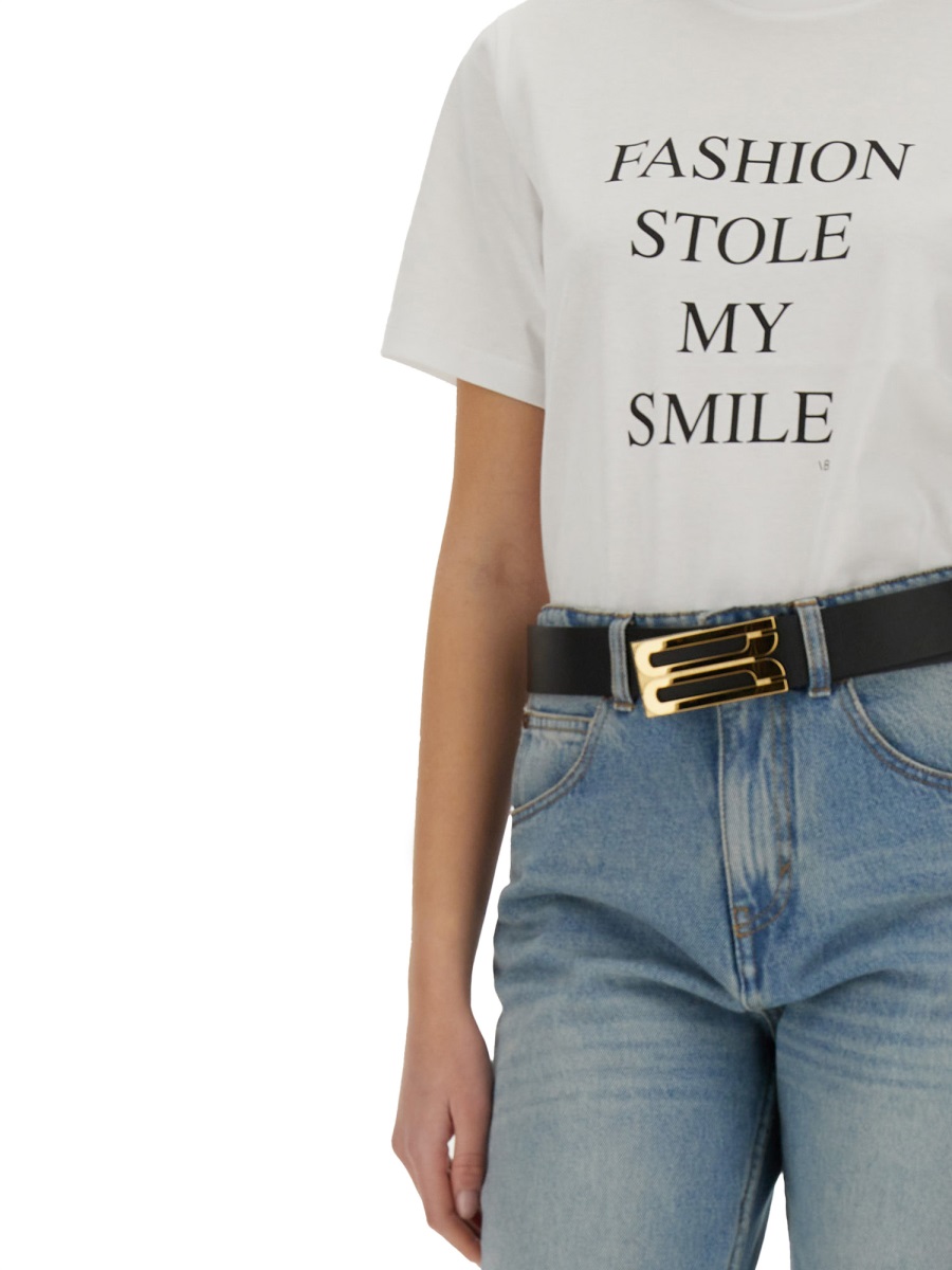 T-SHIRT WITH PRINT 1322JTS004130AWHITEFASHIONSTOLEMYSMILE (VICTORIA BECKHAM / Tシャツ・カットソー ) | VICTORIA BECKHAM (ヴィクトリア ベッカム)(2)