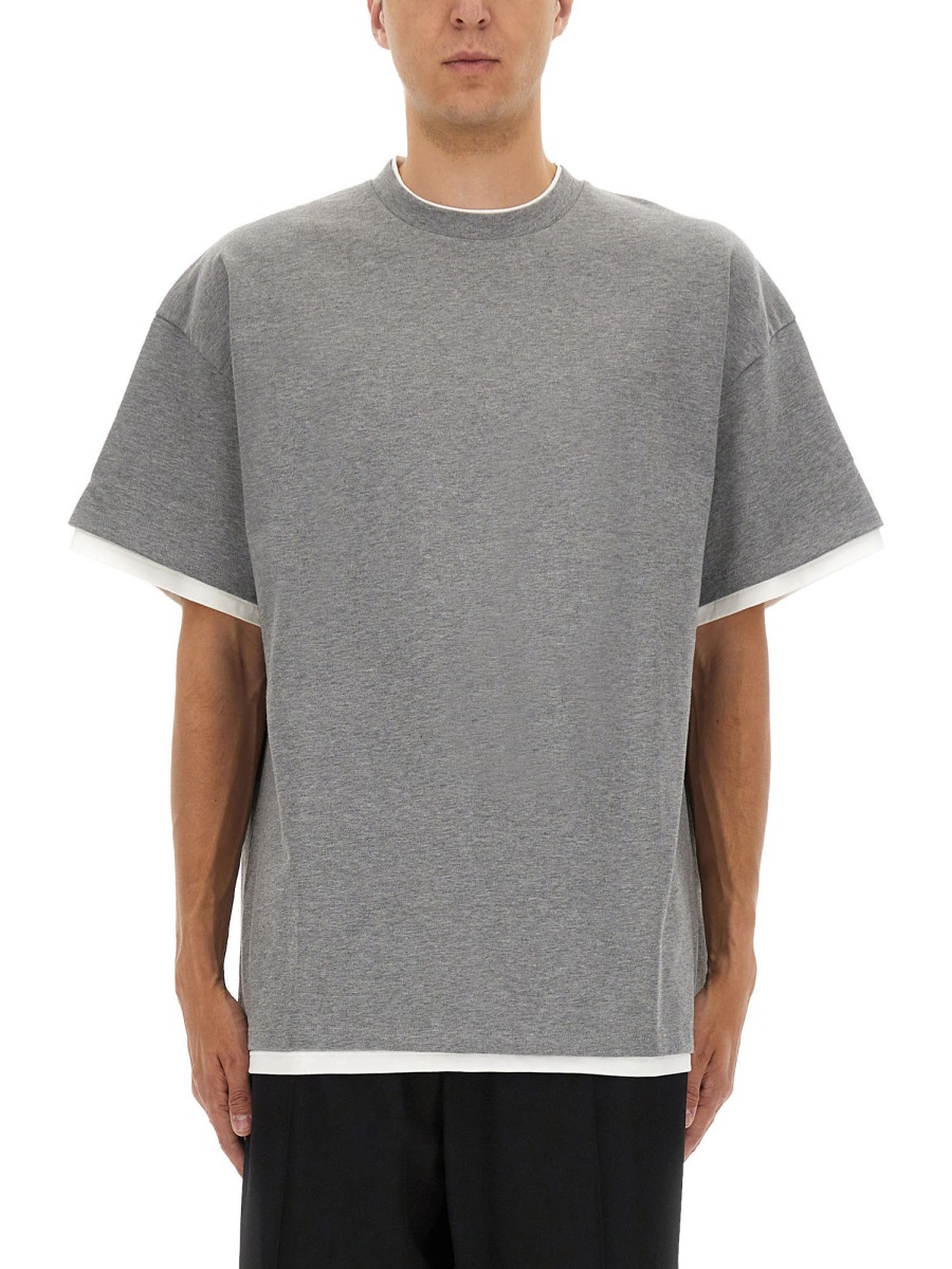 DOUBLE LAYER COTTON T-SHIRT J61GC0002J20332046 (Jil Sander / Tシャツ・カットソー ) | Jil Sander (ジルサンダー)