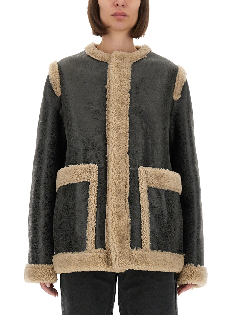 SHEARLING JACKET S52AM0330M07010961 (MM6 Maison Margiela / レザー&ファージャケット・コート ) | MM6 Maison Margiela (エムエムシックス)
