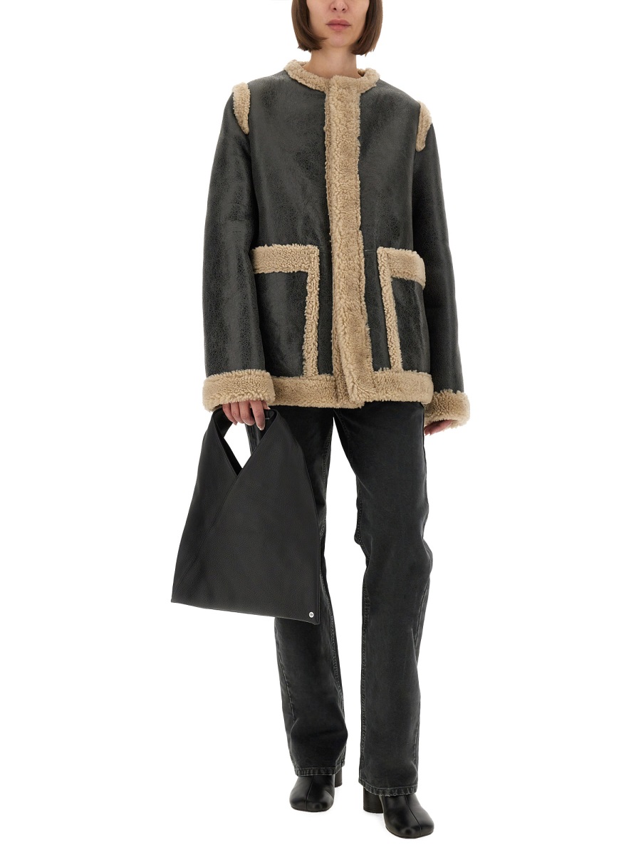 SHEARLING JACKET S52AM0330M07010961 (MM6 Maison Margiela / レザー&ファージャケット・コート ) | MM6 Maison Margiela (エムエムシックス)(1)