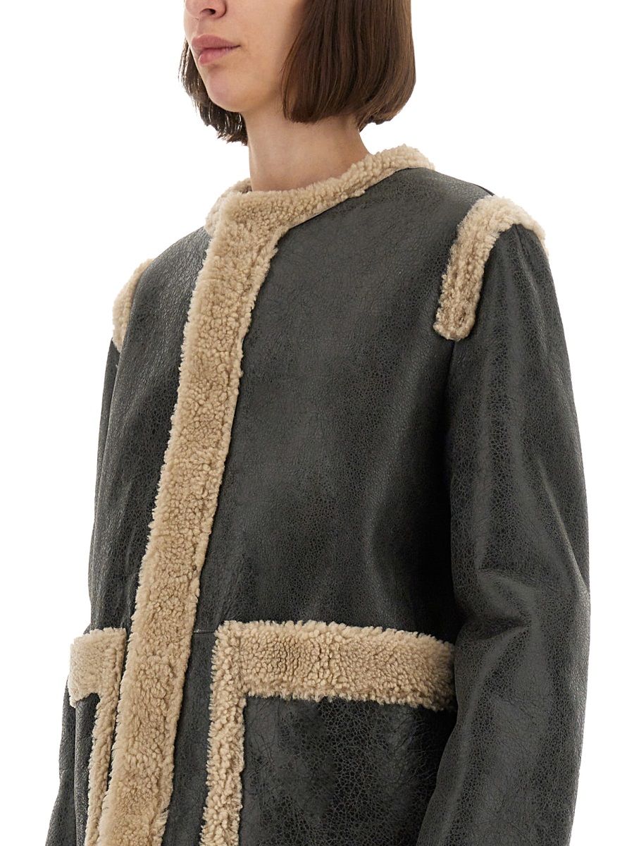 SHEARLING JACKET S52AM0330M07010961 (MM6 Maison Margiela / レザー&ファージャケット・コート ) | MM6 Maison Margiela (エムエムシックス)(3)