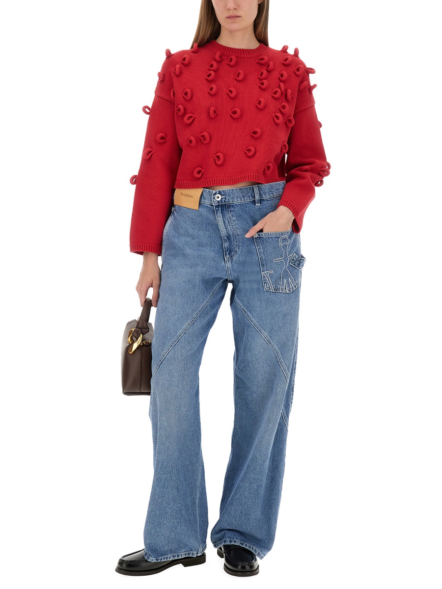 LOOP CROPPED JERSEY KW1446YN0417445 (JW Anderson / ニット・セーター・カーディガン ) | JW Anderson (ジェイダブリュー アンダーソン)(1)