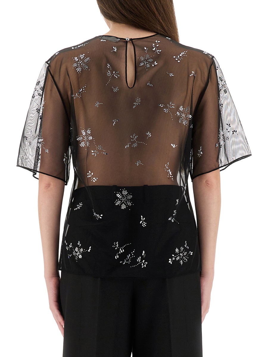 TRANSPARENT TOP WITH APPLICATIONS 25ACTO113PA0210P001 (Rabanne / Tシャツ・カットソー ) | Rabanne (ラバンヌ)(2)