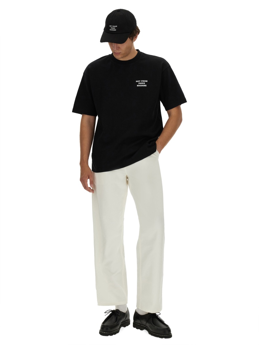 COTTON T-SHIRT TS203CO002BLACK (Drôle De Monsieur / Tシャツ・カットソー ) | Drôle De Monsieur (ドロールドムッシュ)(1)