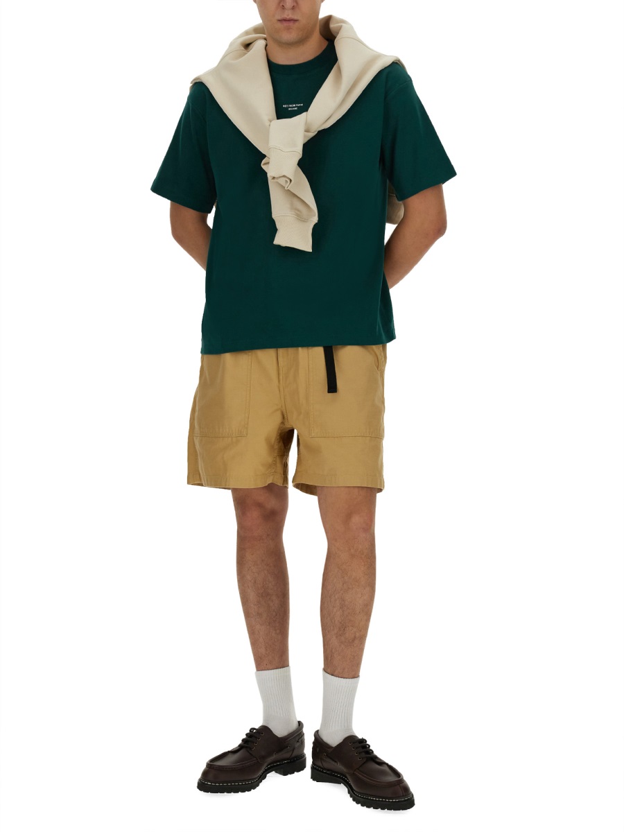 "SLOGAN" T-SHIRT TS202CO002DARKGREEN (Drôle De Monsieur / Tシャツ・カットソー ) | Drôle De Monsieur (ドロールドムッシュ)(1)