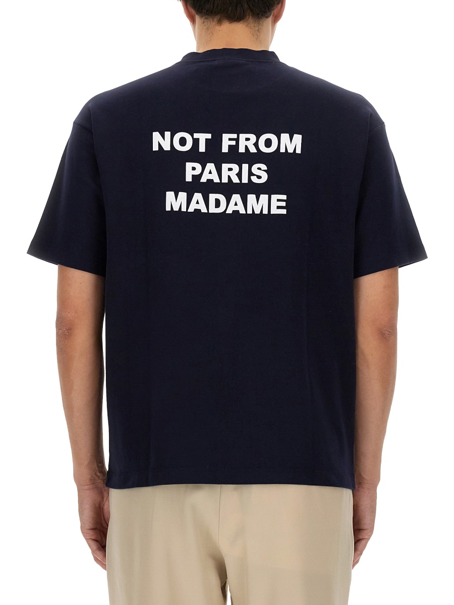 COTTON T-SHIRT TS203CO002NAVY (Drôle De Monsieur / Tシャツ・カットソー ) | Drôle De Monsieur (ドロールドムッシュ)(2)