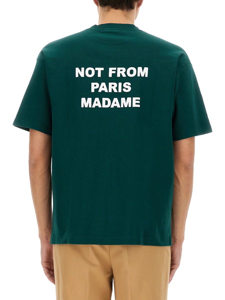COTTON T-SHIRT TS203CO002DARKGREEN (Drôle De Monsieur / Tシャツ・カットソー ) | Drôle De Monsieur (ドロールドムッシュ)(2)