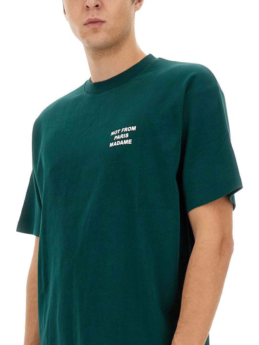 COTTON T-SHIRT TS203CO002DARKGREEN (Drôle De Monsieur / Tシャツ・カットソー ) | Drôle De Monsieur (ドロールドムッシュ)(3)