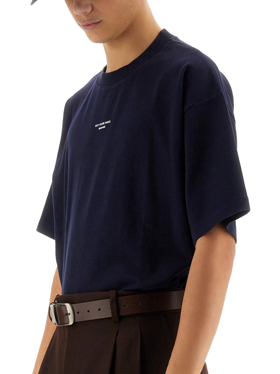 "SLOGAN" T-SHIRT TS202CO002NAVY (Drôle De Monsieur / Tシャツ・カットソー ) | Drôle De Monsieur (ドロールドムッシュ)(3)