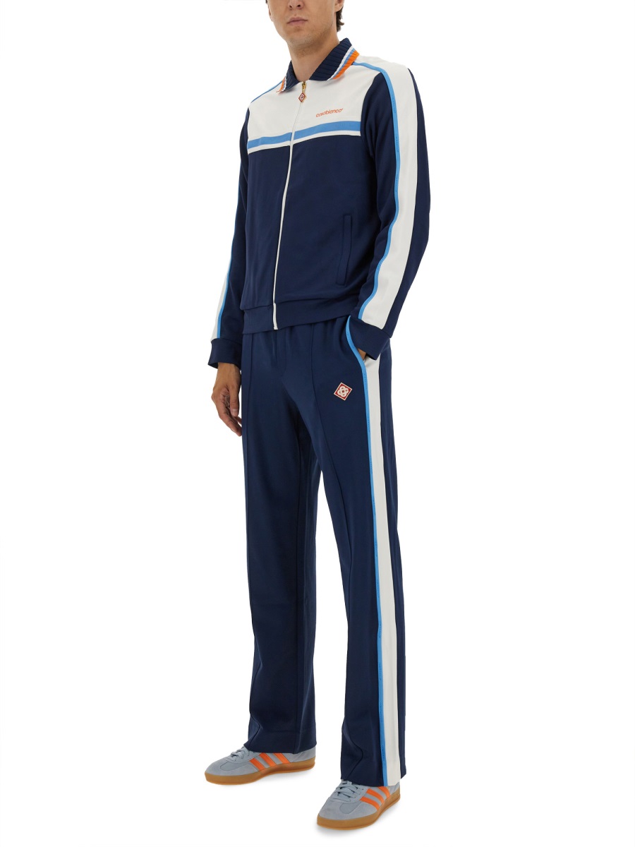 PIQUE TRACK PANTS MPF25JTR19201NAVYWHITE (Casablanca / パンツ ) | Casablanca (カサブランカ)(1)