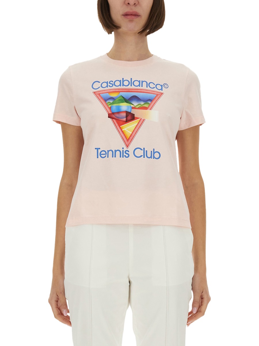 FITTED T-SHIRT WPF25JTS02002TENNISCLUBICON (Casablanca / Tシャツ・カットソー ) | Casablanca (カサブランカ)