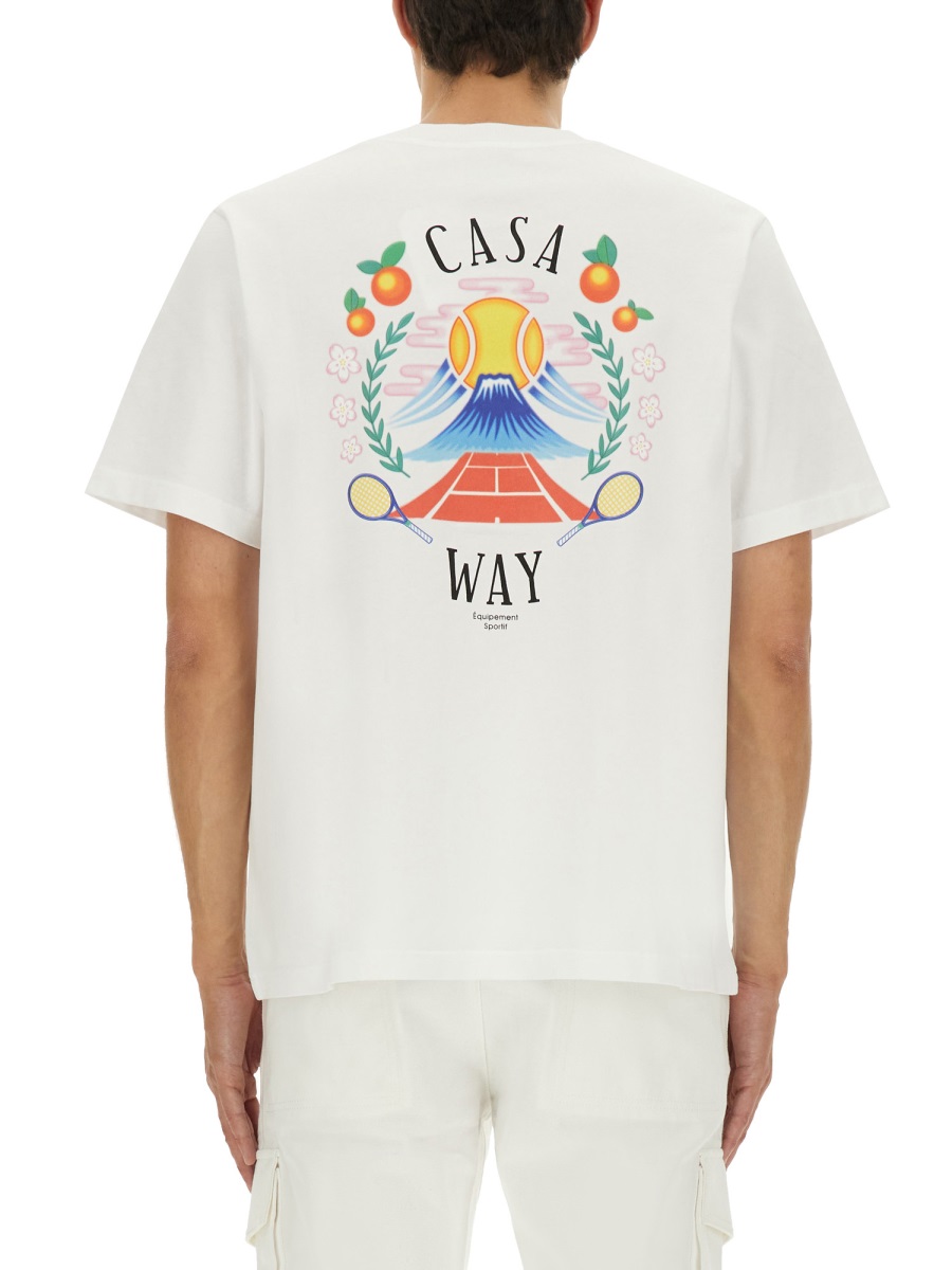 T-SHIRT WITH PRINT MPF25JTS00108WHITEJERSEY (Casablanca / Tシャツ・カットソー ) | Casablanca (カサブランカ)(2)