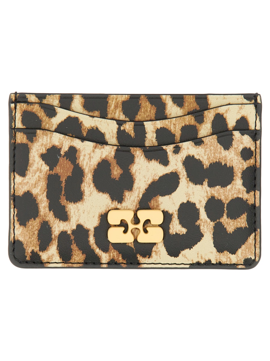 CARD HOLDER WITH ANIMAL MOTIF A6541943 (GANNI / 財布・カードケース ) | GANNI (ガニー)