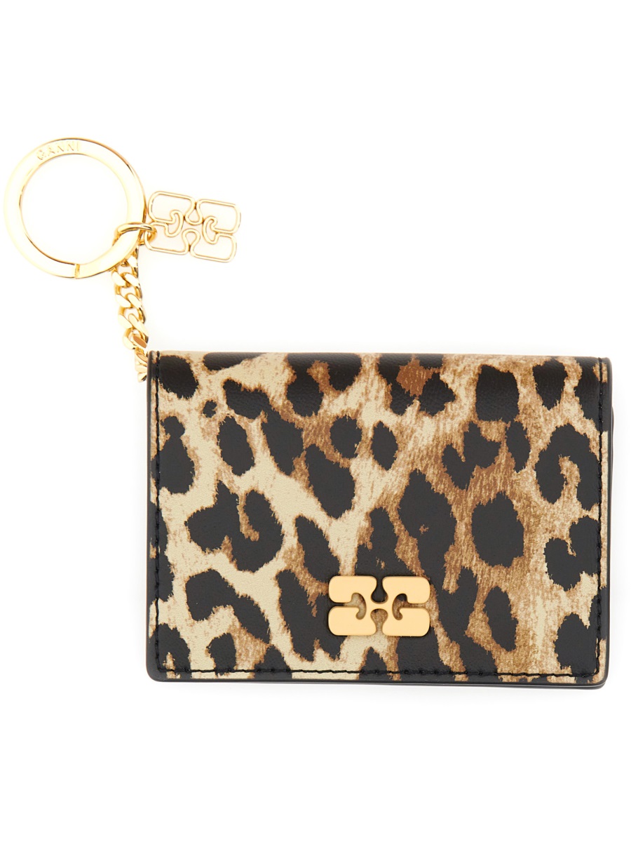 "BOU" CARD HOLDER WITH ANIMAL MOTIF A6545943 (GANNI / 財布・カードケース ) | GANNI (ガニー)