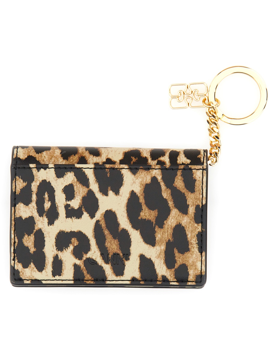 "BOU" CARD HOLDER WITH ANIMAL MOTIF A6545943 (GANNI / 財布・カードケース ) | GANNI (ガニー)(1)