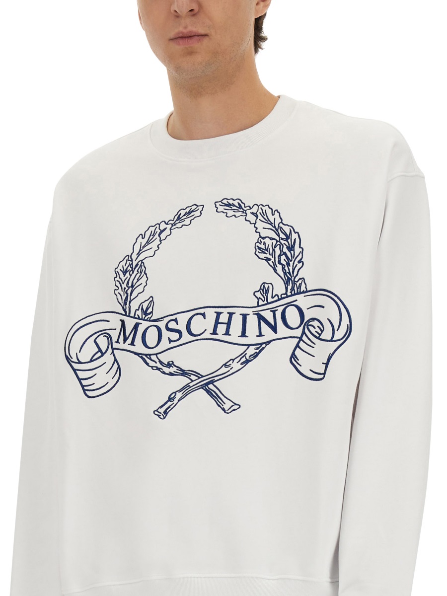 SWEATSHIRT WITH LAUREL CROWN LOGO EMBROIDERY 170252283001 (MOSCHINO / スウェット・フーディー ) | MOSCHINO (モスキーノ)(3)