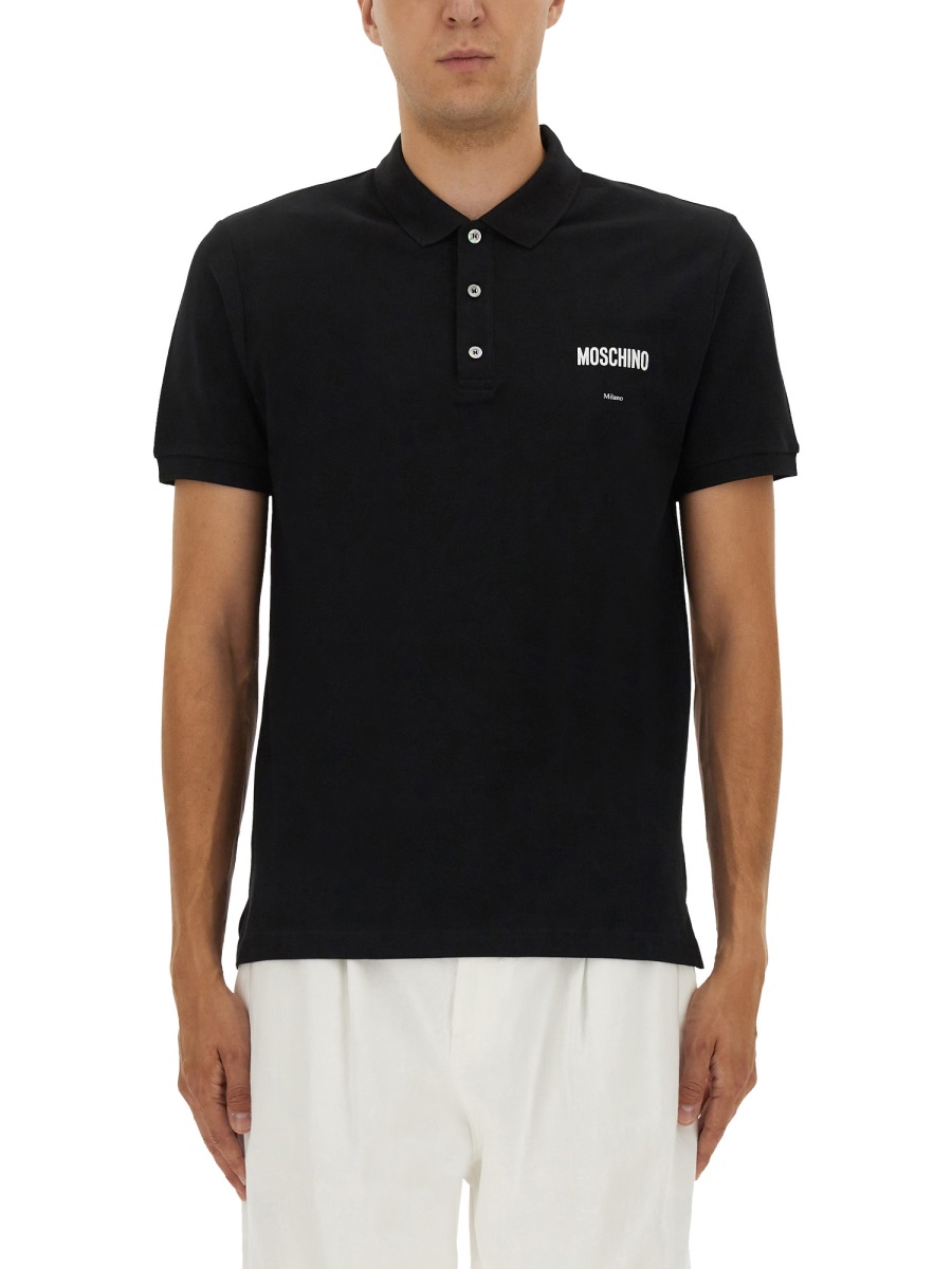 COTTON PIQUE POLO 160152421555 (MOSCHINO / ポロシャツ ) | MOSCHINO (モスキーノ)