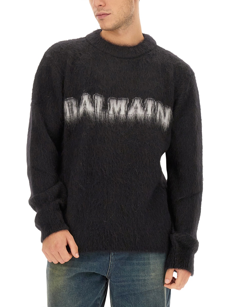 RETRO LOGO PULLOVER BH0KD000KF38EAB (Balmain / スウェット・フーディー ) | Balmain (バルマン)(3)