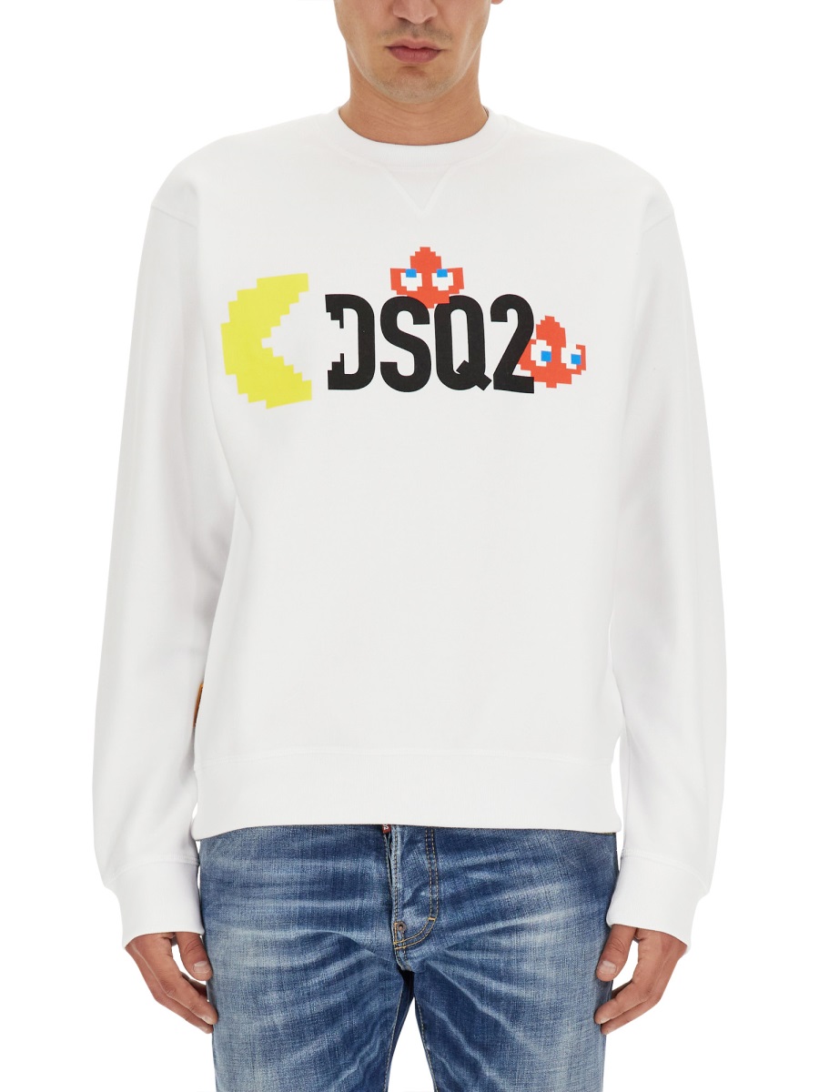 DSQUARED X PAC-MAN SWEATSHIRT S71GU0638S25516100 (Dsquared2 / スウェット・フーディー ) | Dsquared2 (ディースクエアード)