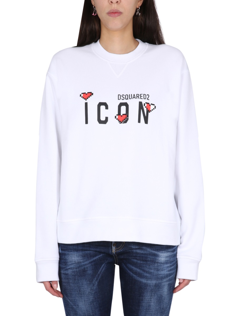 ICON GAME LOVER SWEATSHIRT S80GU0092S25516100 (Dsquared2 / スウェット・フーディー ) | Dsquared2 (ディースクエアード)