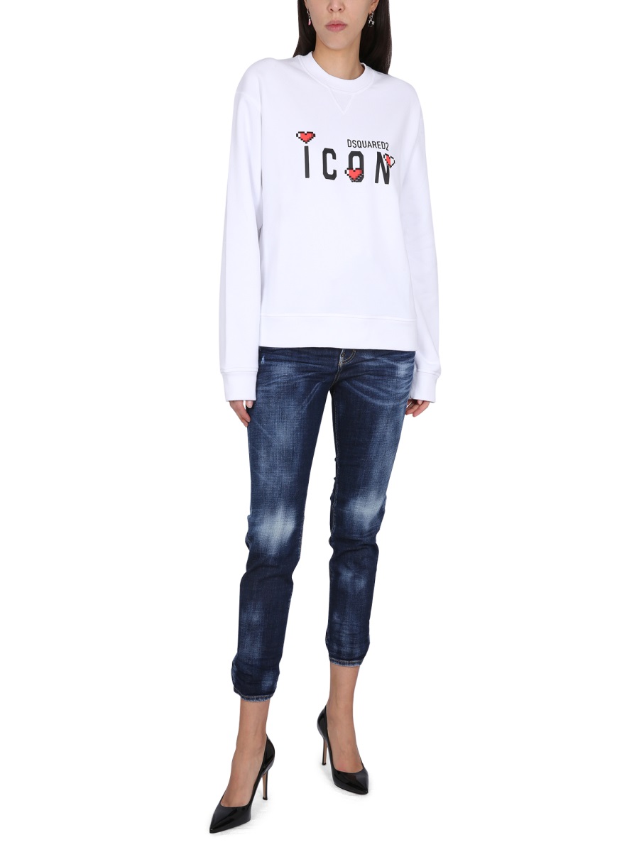 ICON GAME LOVER SWEATSHIRT S80GU0092S25516100 (Dsquared2 / スウェット・フーディー ) | Dsquared2 (ディースクエアード)(1)