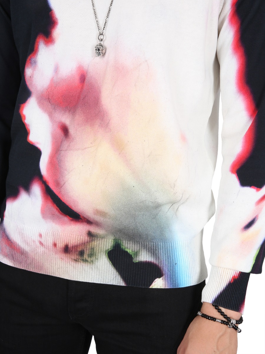 JERSEY WITH SOLARISED FLOWER PRINT 752059Q1GBZ1014 (Alexander McQUEEN / ニット・セーター・カーディガン ) | Alexander McQUEEN (アレキサンダー・マックイーン)(3)