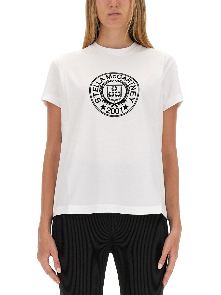 T-SHIRT WITH LOGO 6J02413SPY359000 (Stella McCartney / Tシャツ・カットソー ) | Stella McCartney (ステラ マッカートニー)