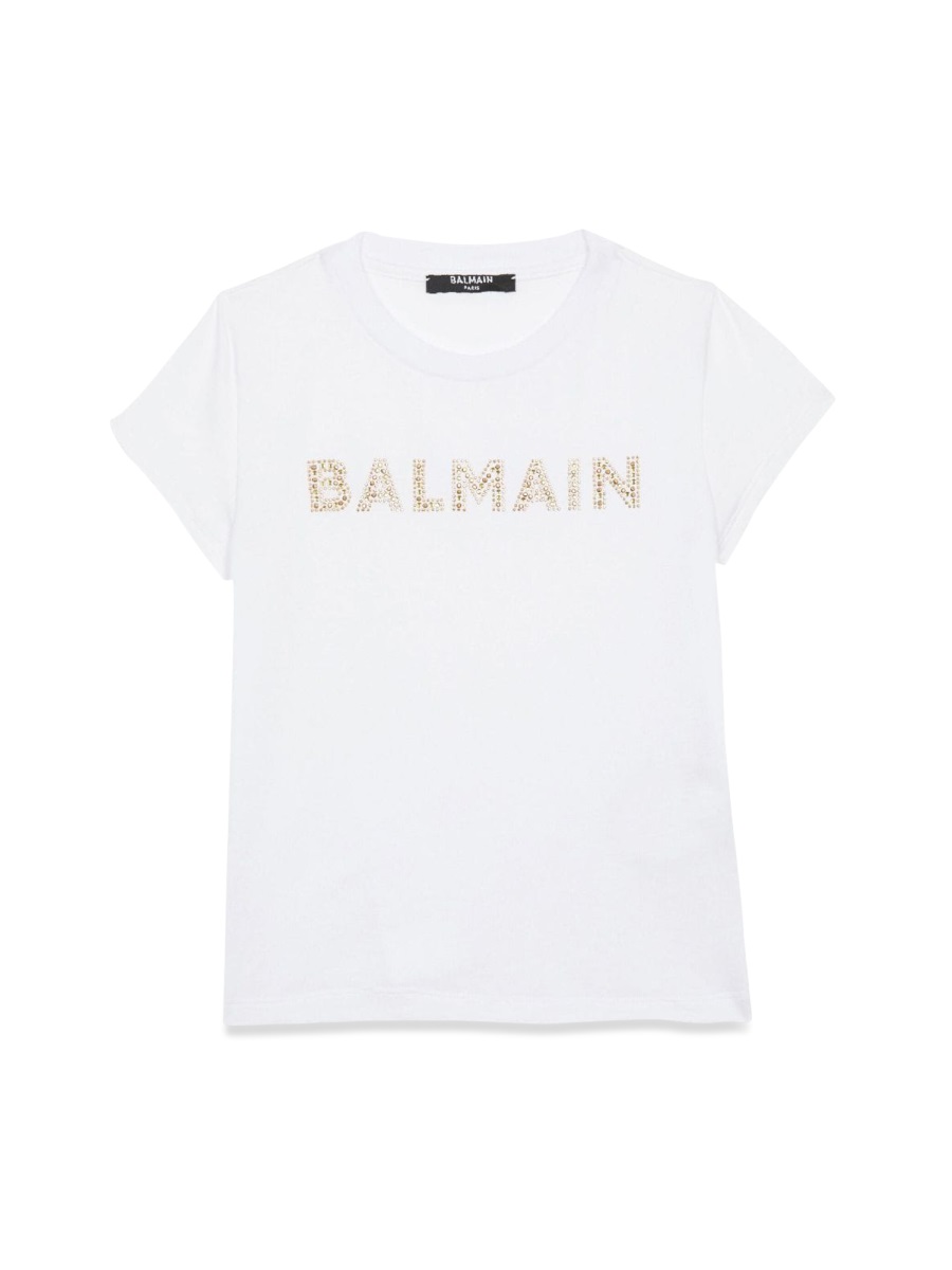 mc logo t-shirt BT8A21KJ0177100 (Balmain / Tシャツ・カットソー ) | Balmain (バルマン)