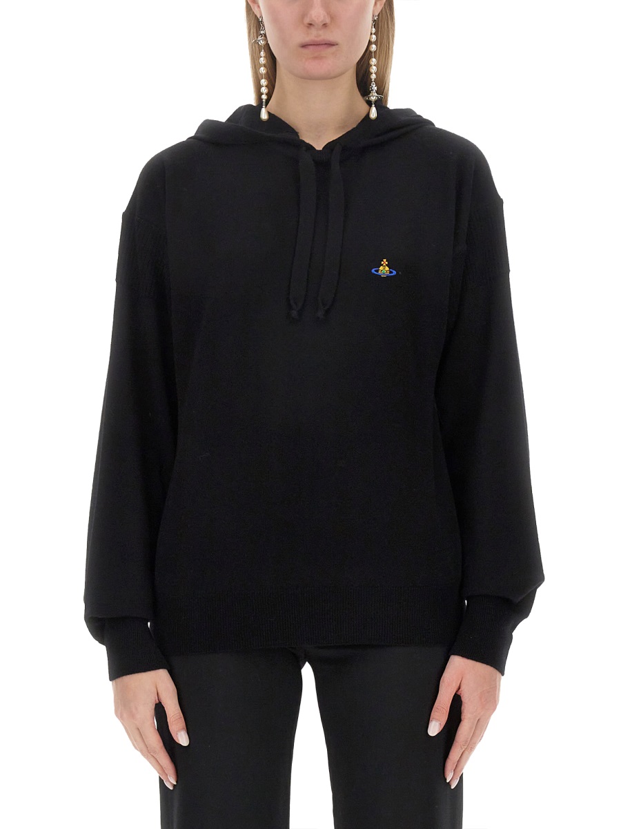 SWEATSHIRT WITH LOGO 3803002NY0006N403 (Vivienne Westwood / スウェット・フーディー ) | Vivienne Westwood (ヴィヴィアン・ウェストウッド)