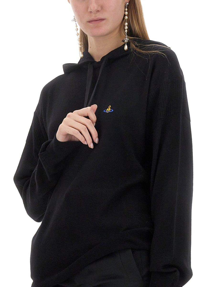 SWEATSHIRT WITH LOGO 3803002NY0006N403 (Vivienne Westwood / スウェット・フーディー ) | Vivienne Westwood (ヴィヴィアン・ウェストウッド)(7)