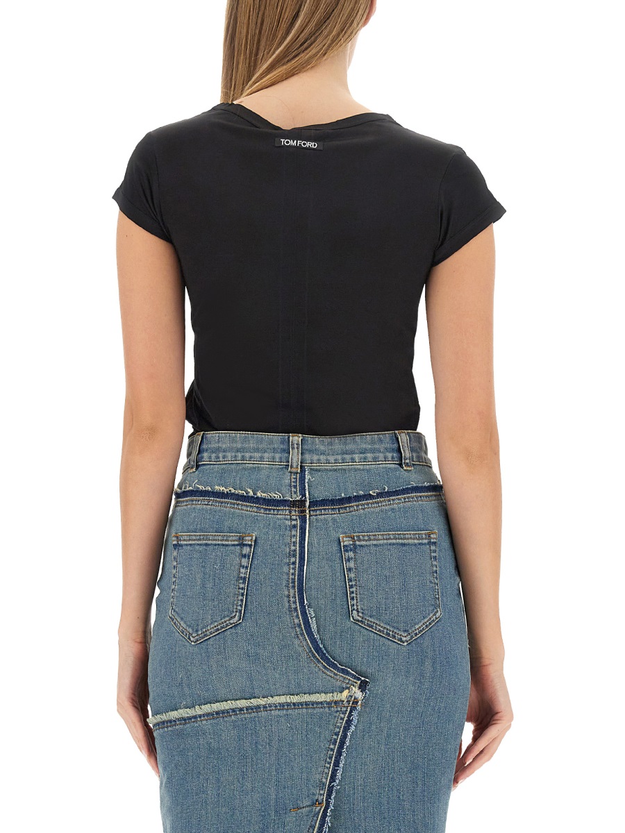 T-SHIRT WITH LOGO TSJ559FAX835XLBGO (TOM FORD / Tシャツ・カットソー ) | TOM FORD (トムフォード)(2)