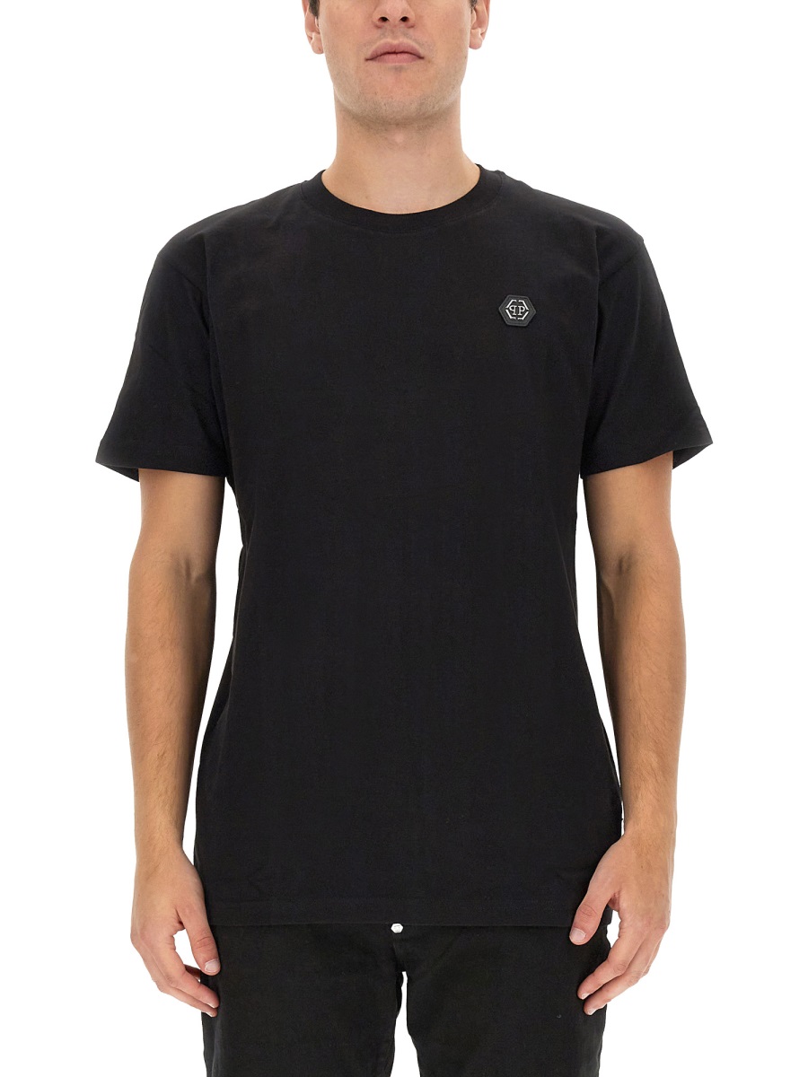 LOGO PRINT T-SHIRT MTK6447PJY002N02 (PHILIPP PLEIN / Tシャツ・カットソー ) | PHILIPP PLEIN (フィリップ プレイン)