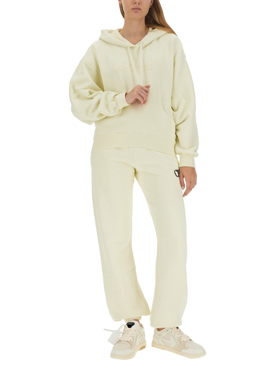 SWEATSHIRT WITH LOGO OWBB058F23JER0056161 (Off-White / スウェット・フーディー ) | Off-White (オフホワイト)(1)