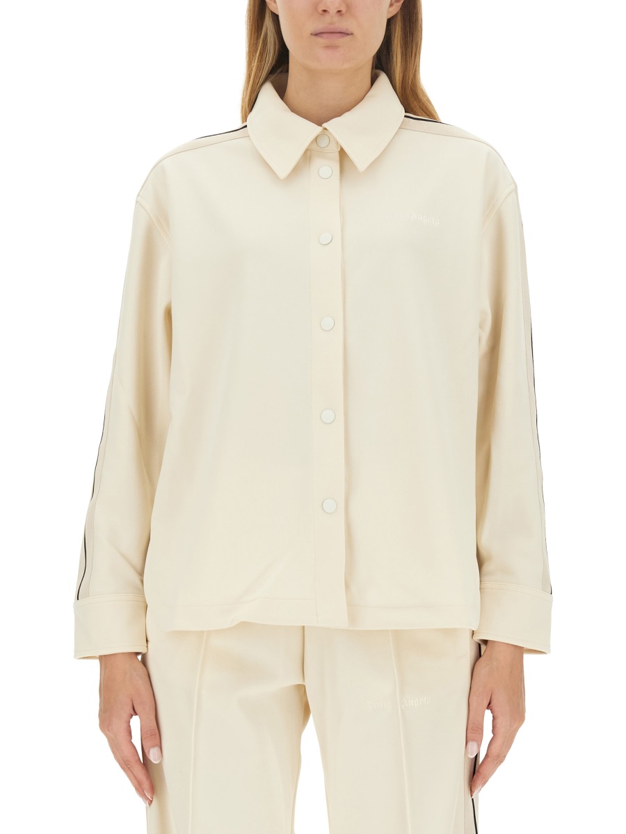 MONOGRAM SPORTS SHIRT PWGA050F23FAB0010403 (Palm Angels / シャツ・ブラウス ) | Palm Angels (パームエンジェルス)
