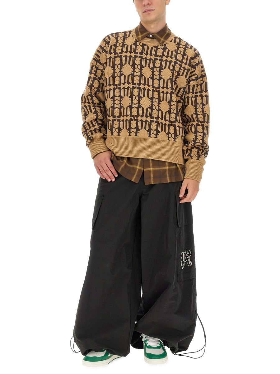 JACQUARD SWEATER PMHE053E23KNI0016160 (Palm Angels / ニット・セーター・カーディガン ) | Palm Angels (パームエンジェルス)(1)