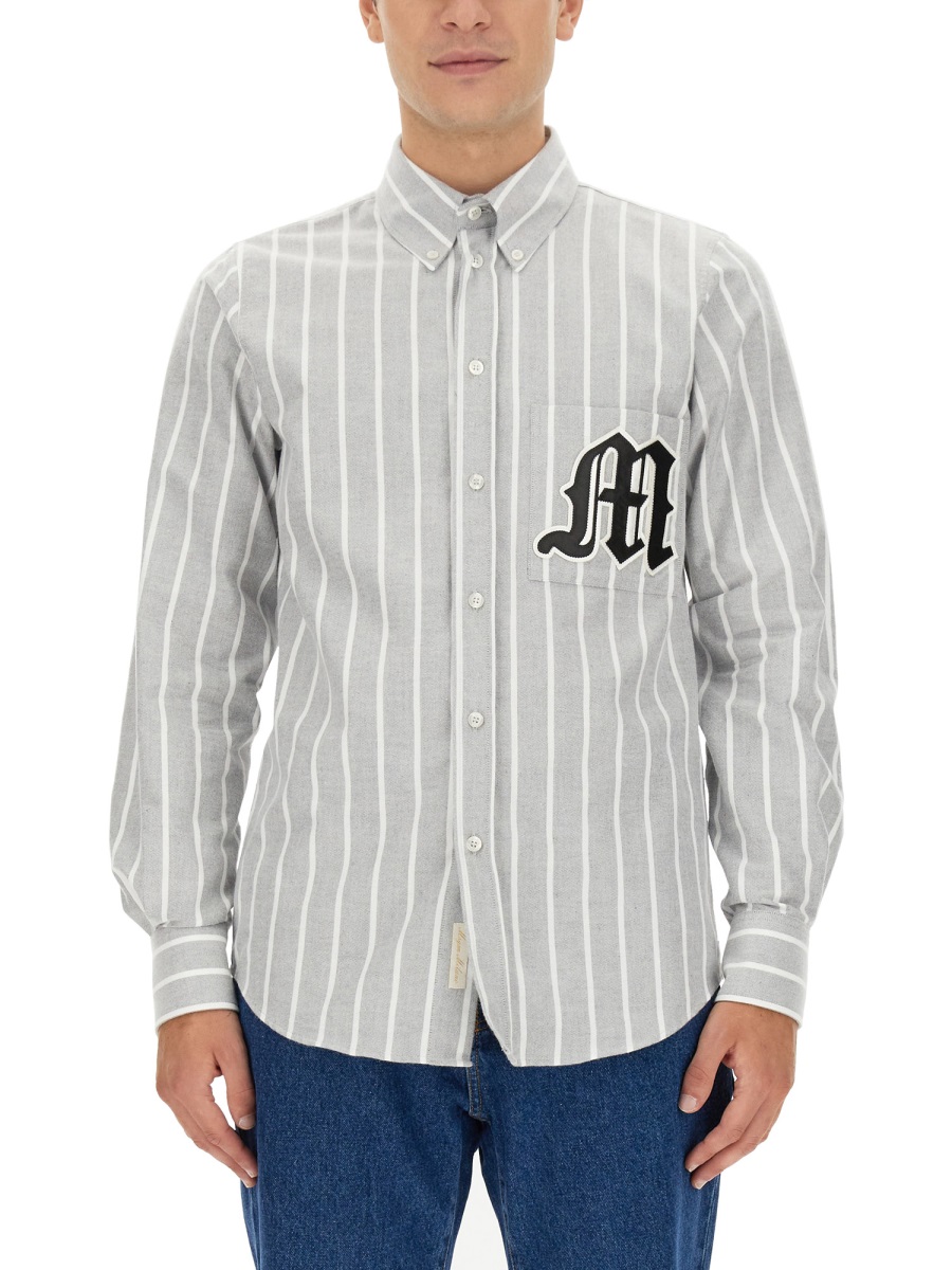 SHIRT WITH LOGO 3540ME04A23750696 (MSGM / シャツ・ブラウス ) | MSGM (エムエスジーエム)