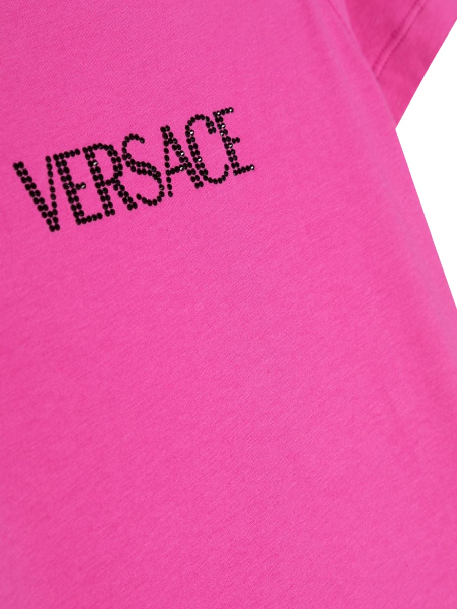 rhinestone logo t-shirt 1010507K1A075762P110 (VERSACE / Tシャツ・カットソー ) | VERSACE (ヴェルサーチェ)(2)