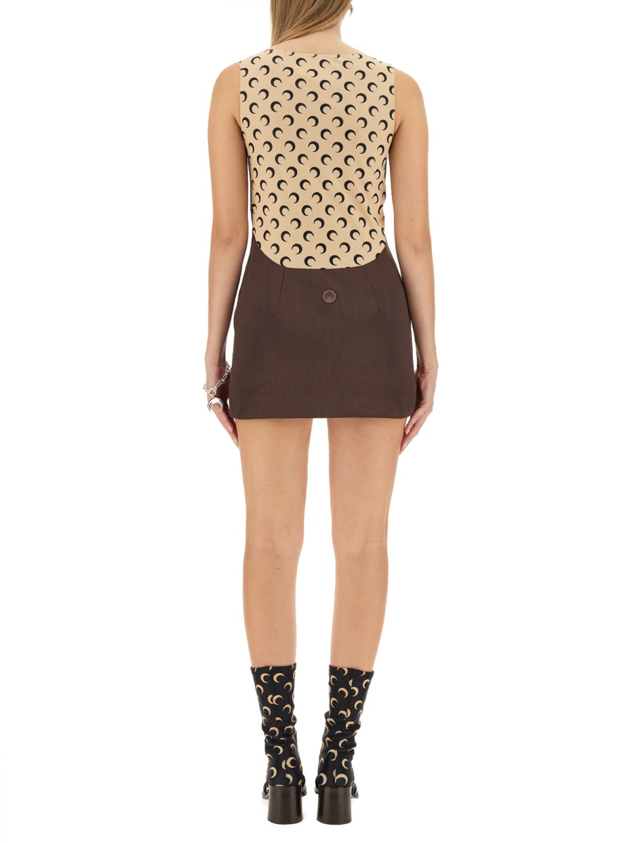 MINI DRESS WDR052CWOV0001BR50 (MARINE SERRE / ワンピース・ドレス・オールインワン ) | MARINE SERRE (マリーン セル)(2)