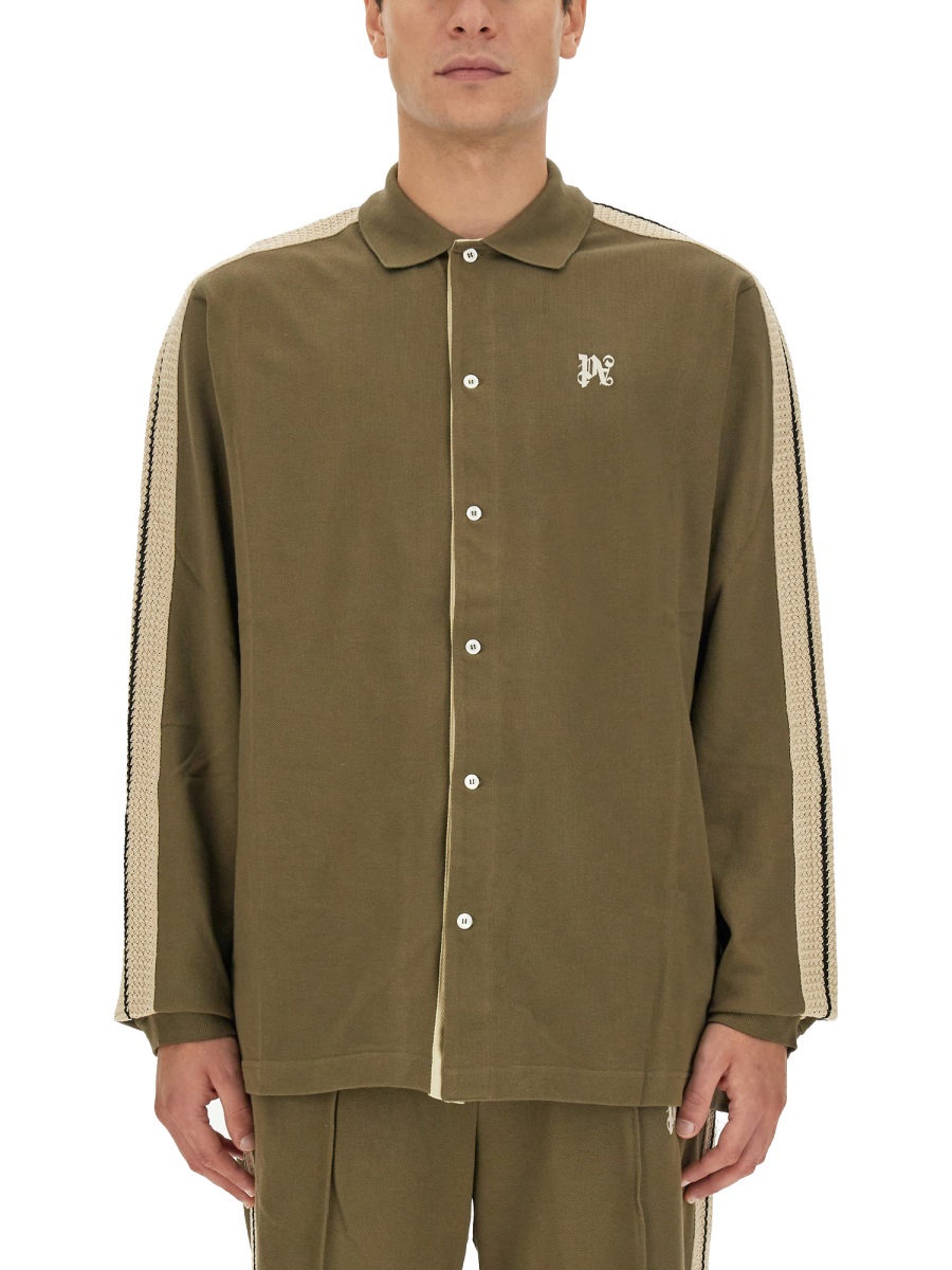 MONOGRAM SHIRT PMBD046E23JER0016003 (Palm Angels / シャツ・ブラウス ) | Palm Angels (パームエンジェルス)