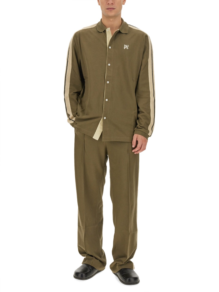 MONOGRAM SHIRT PMBD046E23JER0016003 (Palm Angels / シャツ・ブラウス ) | Palm Angels (パームエンジェルス)(1)