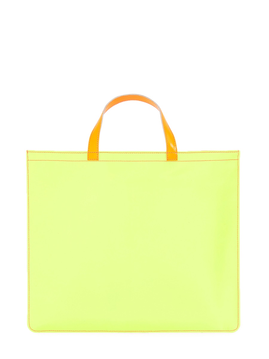SUPER FLUO LEATHER TOTE BAG SA9000SFPINKYELLOW (Comme Des Garçons Wallet / ハンドバッグ・ショルダーバッグ ) | Comme Des Garçons Wallet (コムデギャルソン ウォレット)