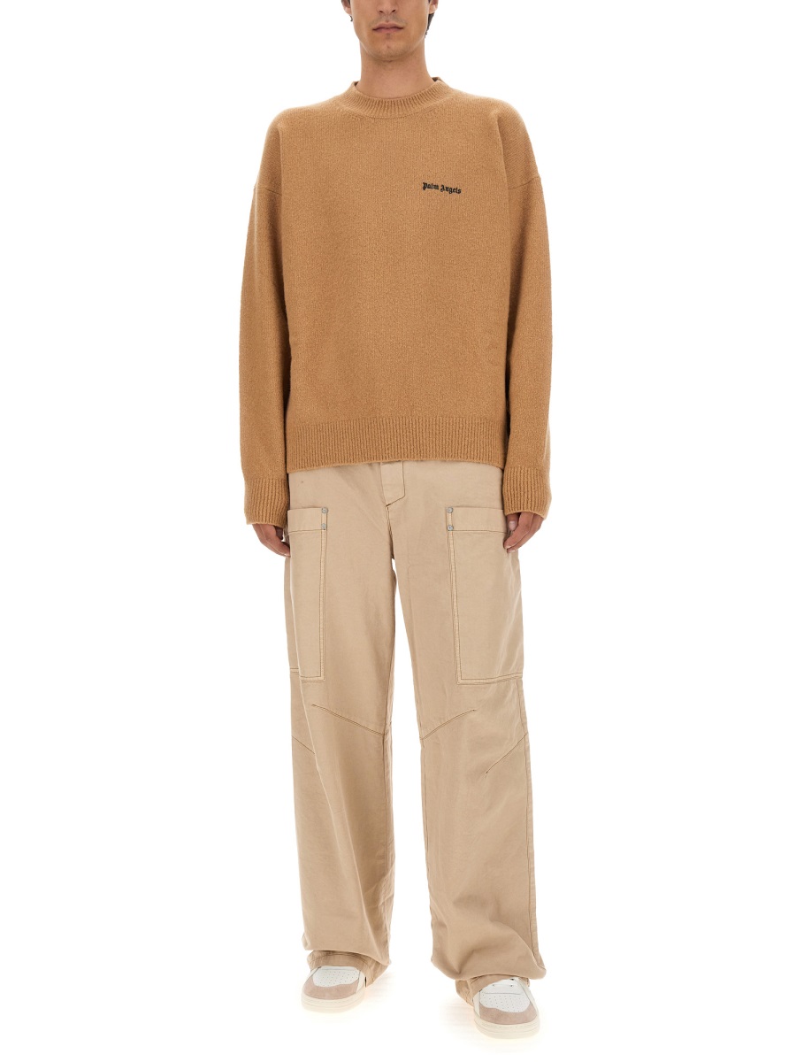 JERSEY WITH LOGO PMHE054F23KNI0056210 (Palm Angels / ニット・セーター・カーディガン ) | Palm Angels (パームエンジェルス)(1)