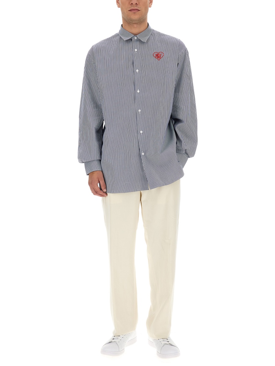 SHIRT WITH LOGO SHF2305DARKBLUE (FAMILY FIRST / シャツ・ブラウス ) | FAMILY FIRST (ファミリーファースト)(1)