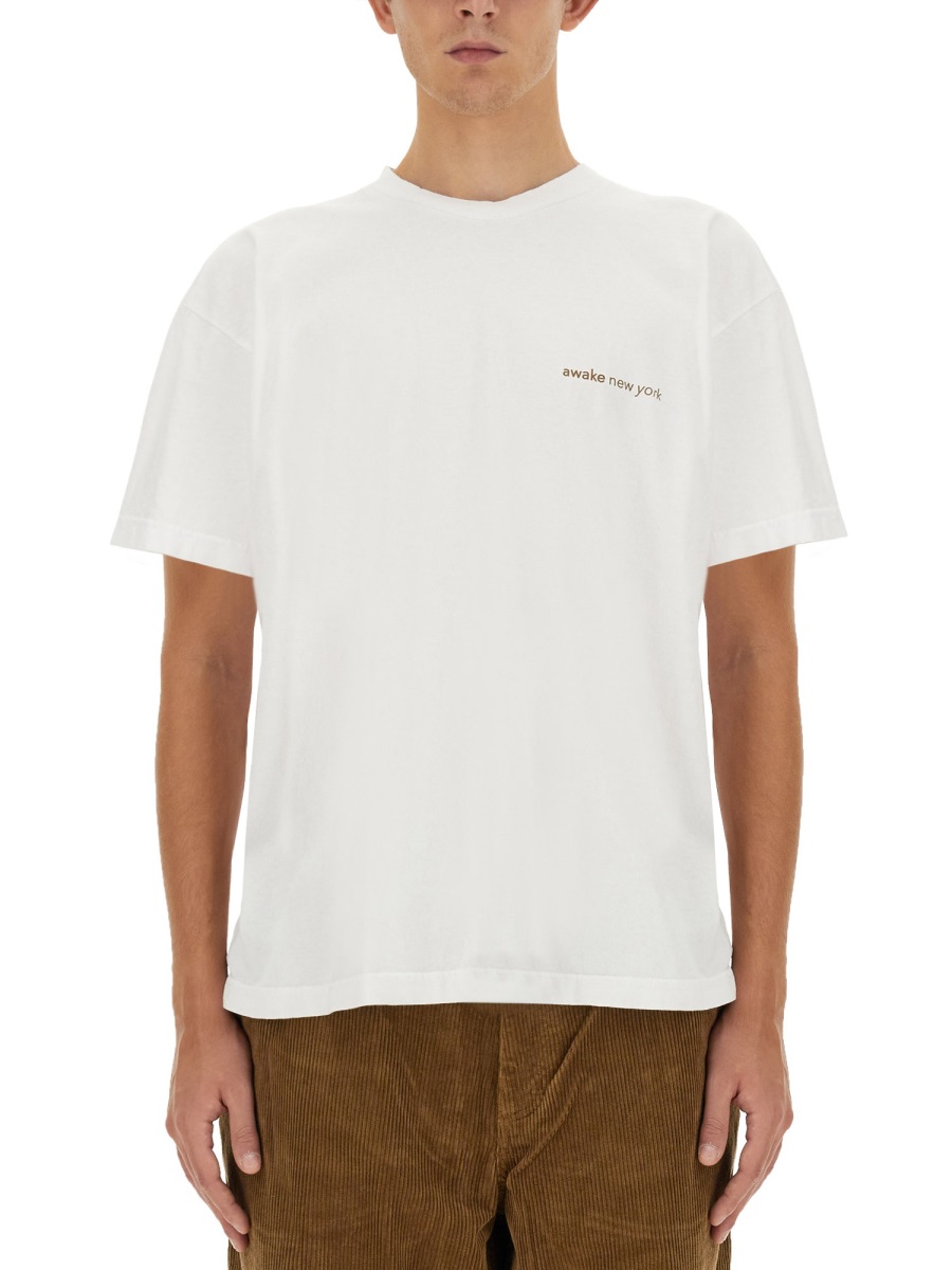 T-SHIRT WITH LOGO TS002WHITE (AWAKE NY / Tシャツ・カットソー ) | AWAKE NY (アウェイク ニューヨーク)