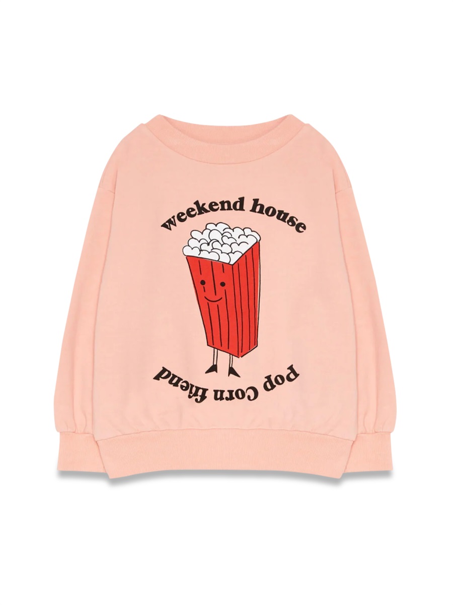 popcorn sweatshirt 862BSOFTPEACH (weekend house kids / スウェット・フーディー ) | weekend house kids (ウイークエンド ハウス キッズ)