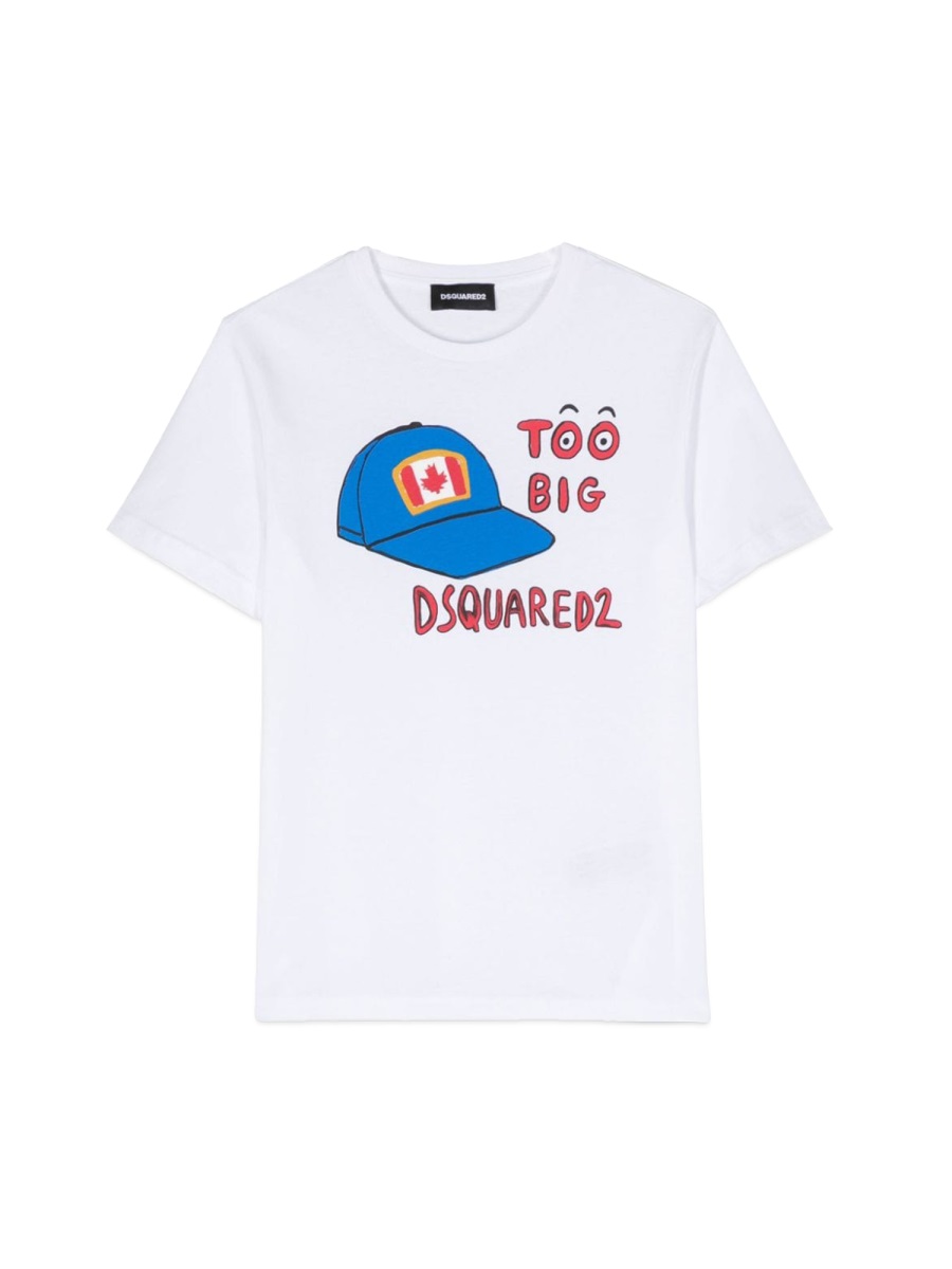 hat print t-shirt DQ1970KD00XMDQ100 (Dsquared2 / Tシャツ・カットソー ) | Dsquared2 (ディースクエアード)