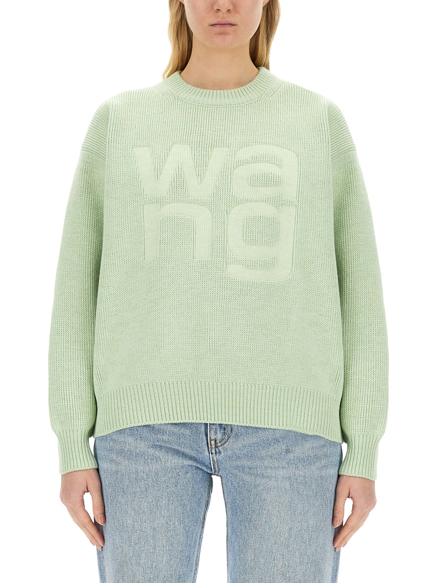 JERSEY WITH LOGO 4KC4231020339 (alexanderwang.t / ニット・セーター・カーディガン ) | alexanderwang.t (アレキサンダーワン ティー)