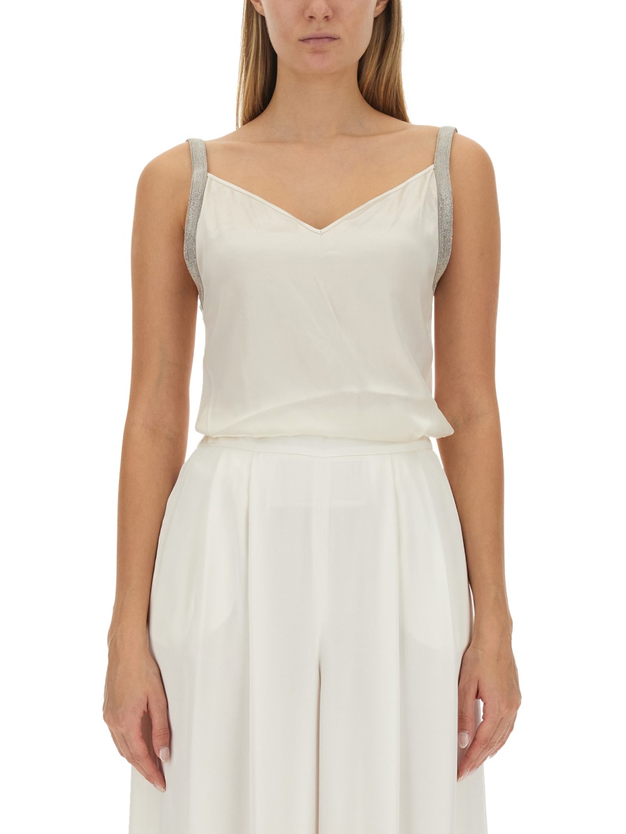 SATIN LINGERIE TOP TPD223F607D60025 (FABIANA FILIPPI / タンクトップ・キャミソール ) | FABIANA FILIPPI (ファビアナフィリッピ)