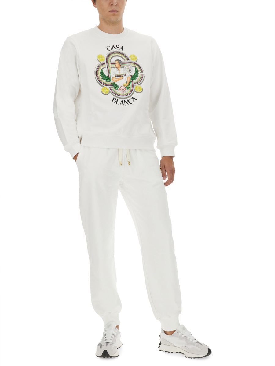 SWEATSHIRT WITH LOGO UMF23JTP00101WHITE (Casablanca / スウェット・フーディー ) | Casablanca (カサブランカ)(1)